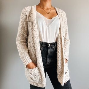 🍁 Tan Speckled Fall Cardigan 🍂